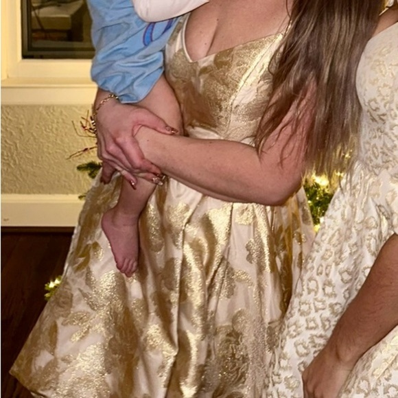 Lilly Pulitzer Gold and Champagne High Low Dress - Picture 9 of 11